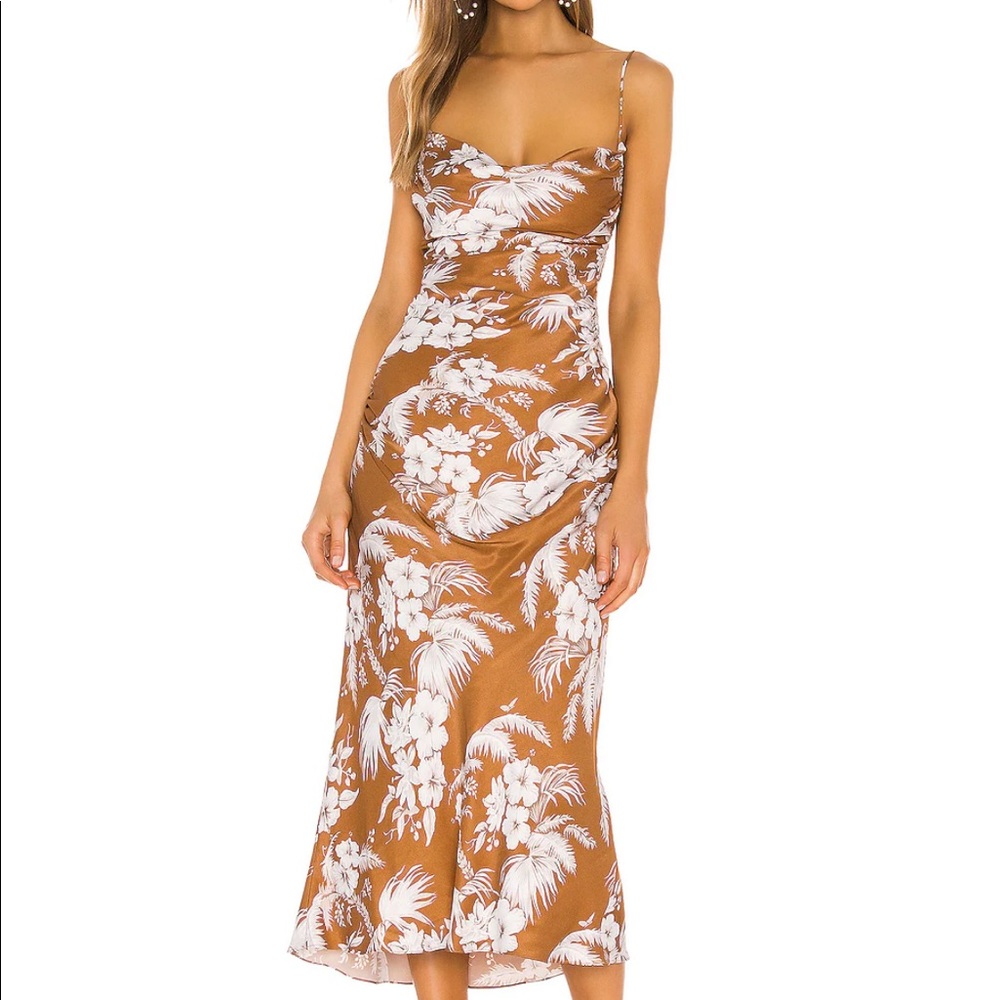 Shona Joy Westcott Ruched  Backless Slip Dress